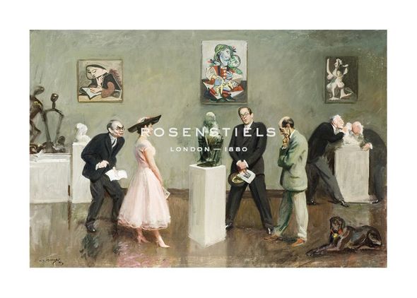 Sir Alfred Munnings Hand Numbered Limited Edition Print on Paper :"Does the Subject Matter?"