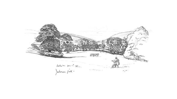 Sir Alfred Munnings Hand Numbered Limited Edition Print on Paper :"Jackman's Field"