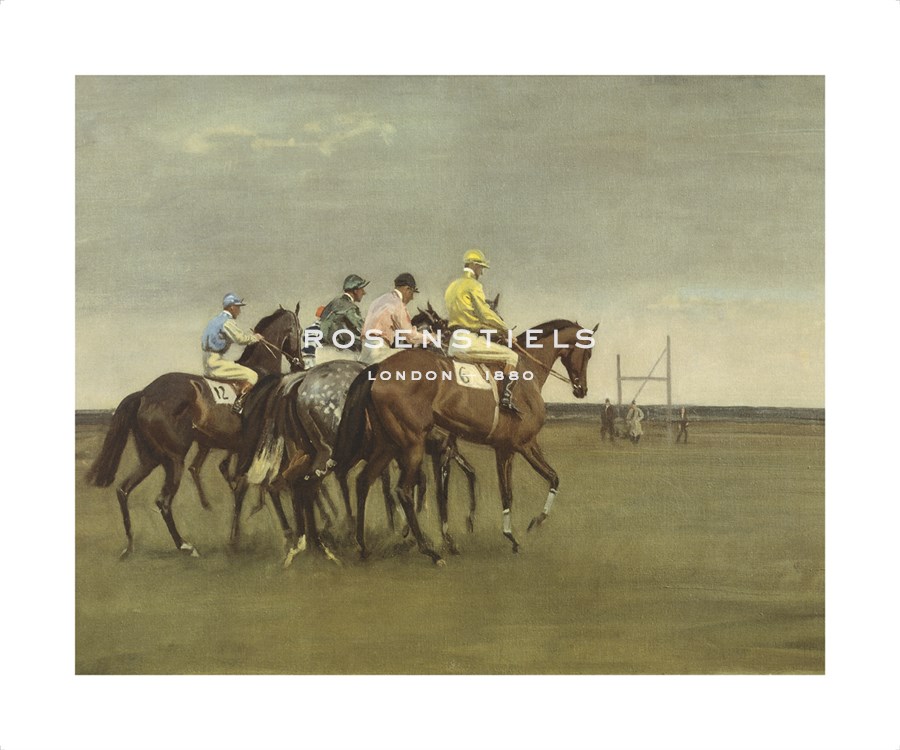 Sir Alfred Munnings Hand Numbered Limited Edition Print on Paper :"October Meeting"