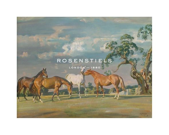 Sir Alfred Munnings Hand Numbered Limited Edition Print on Paper :"Rose, Wildbird, Peggy and Stockings"