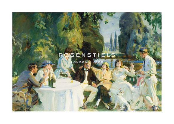 Sir Alfred Munnings Hand Numbered Limited Edition Print on Paper :"Tagg's Island"