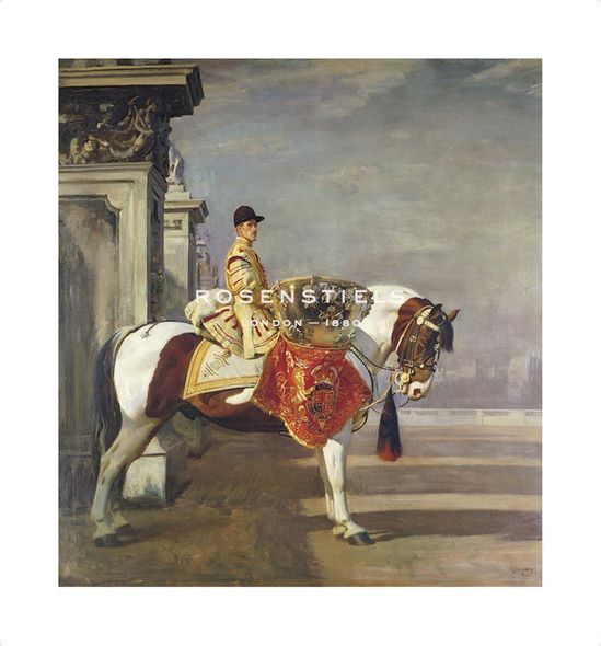 Sir Alfred Munnings Hand Numbered Limited Edition Print on Paper :"The Drum Horse"