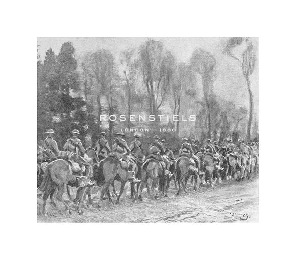 Sir Alfred Munnings Hand Numbered Limited Edition Print on Paper :"The Fort Garry's on The March"