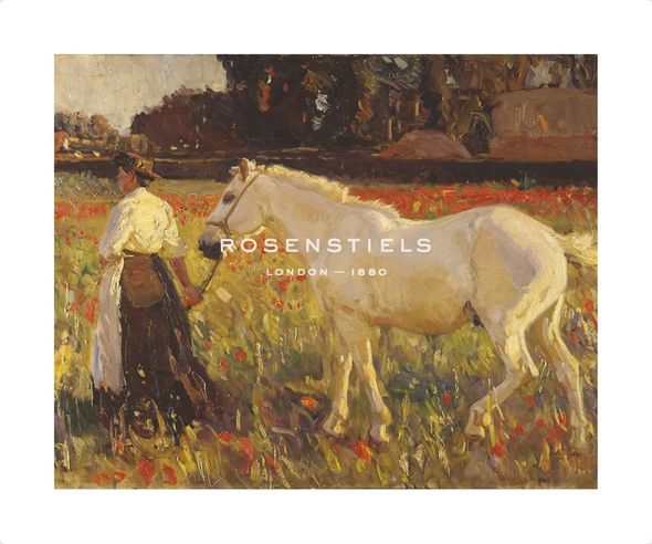 Sir Alfred Munnings Hand Numbered Limited Edition Print on Paper :"The Poppy Field"