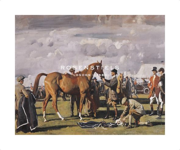 Sir Alfred Munnings Hand Numbered Limited Edition Print on Paper :"The Red Prince Mare"