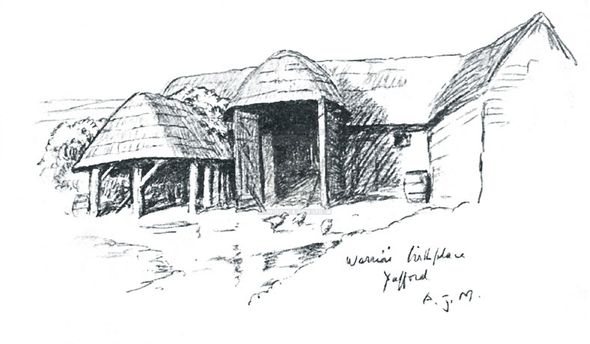 Sir Alfred Munnings Hand Numbered Limited Edition Print on Paper :"Warrior's Birth Place Yafford"