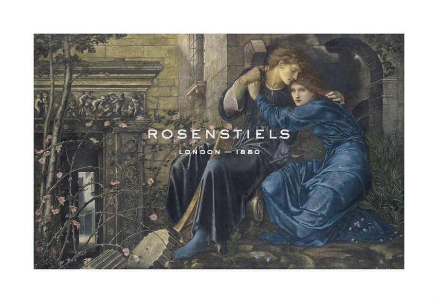 Sir Edward Burne-Jones Hand Numbered Limited Edition Print on Paper :"Love Among the Ruins"