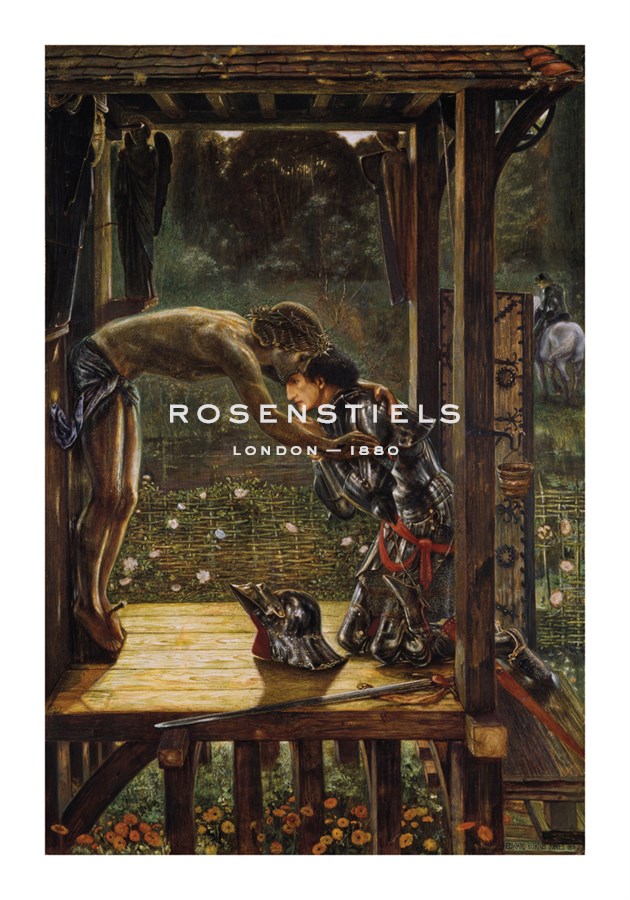 Sir Edward Burne-Jones Hand Numbered Limited Edition Print on Paper :"The Merciful Knight"