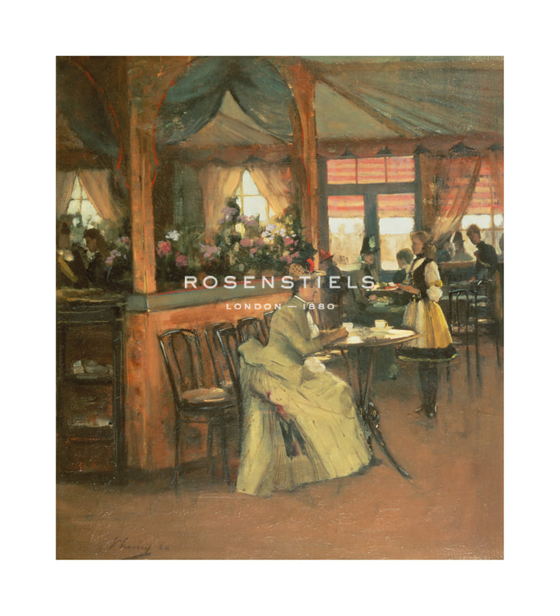Sir John Lavery Hand Numbered Limited Edition Print on Paper :"A Cup Of Chocolate"