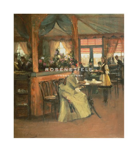 Sir John Lavery Hand Numbered Limited Edition Print on Paper :"A Cup Of Chocolate"