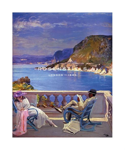 Sir John Lavery Hand Numbered Limited Edition Print on Paper :"On The Riviera"
