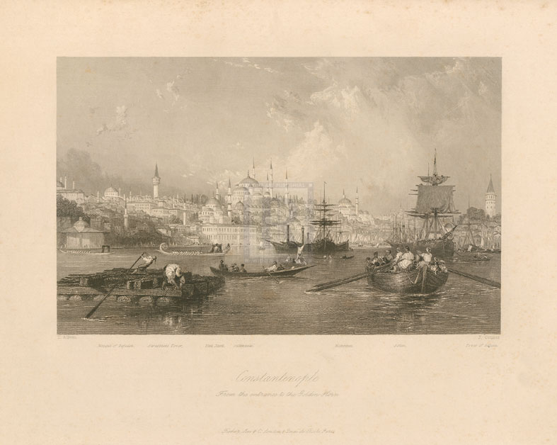 Sir Thomas Allom Hand Numbered Limited Edition Print on Paper :"Constantinople"