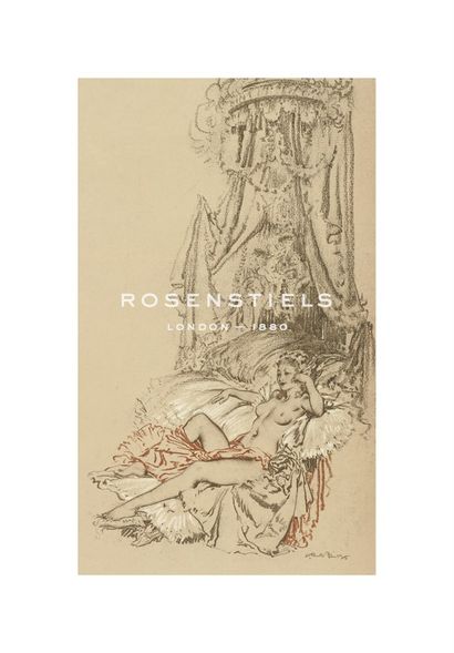 Sir William Russell Flint Hand Numbered Limited Edition Print on Paper :"Madame du Barry as a Reigning Idol"
