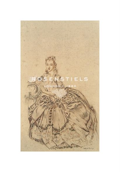 Sir William Russell Flint Hand Numbered Limited Edition Print on Paper :"Madame du Barry in Banishment"