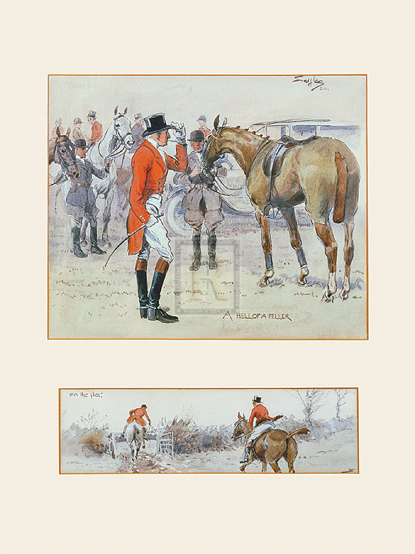Snaffles Hand Numbered Limited Edition Print on Paper :"A Hell of a Feller"