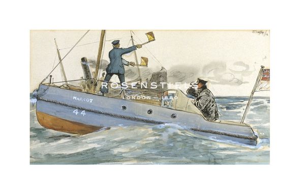 Snaffles Hand Numbered Limited Edition Print on Paper :"Harry Tate's Navee"