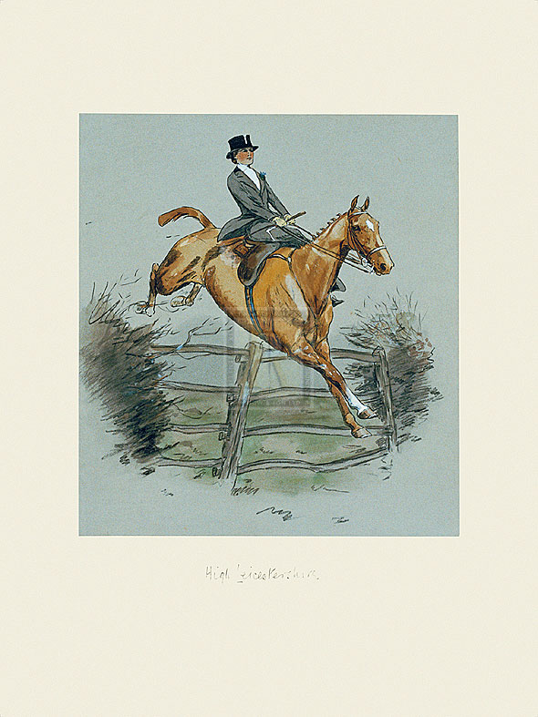 Snaffles Hand Numbered Limited Edition Print on Paper :"High Leicestershire"