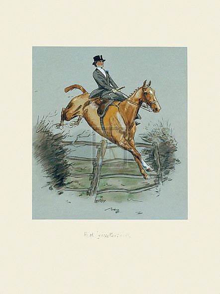 Snaffles Hand Numbered Limited Edition Print on Paper :"High Leicestershire"