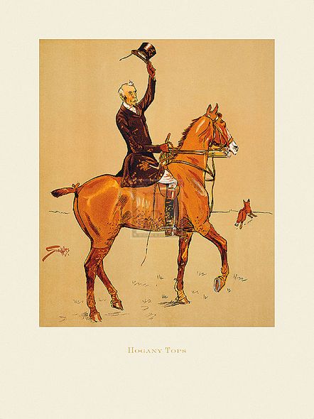 Snaffles Hand Numbered Limited Edition Print on Paper :"Hogany Tops"