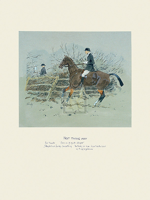 Snaffles Hand Numbered Limited Edition Print on Paper :"Not Taking Any"