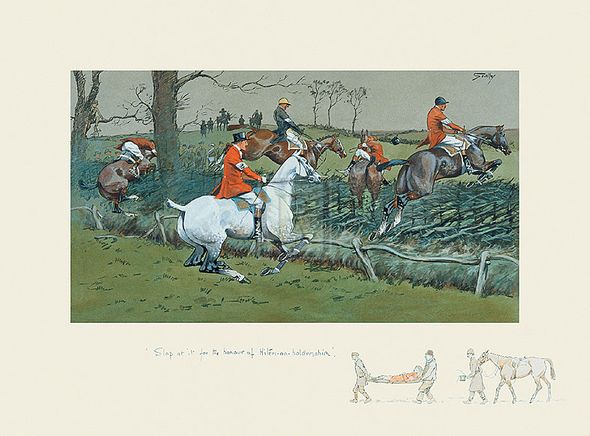 Snaffles Hand Numbered Limited Edition Print on Paper :"Slap at it for the Honour of Hitem-On-Ho"