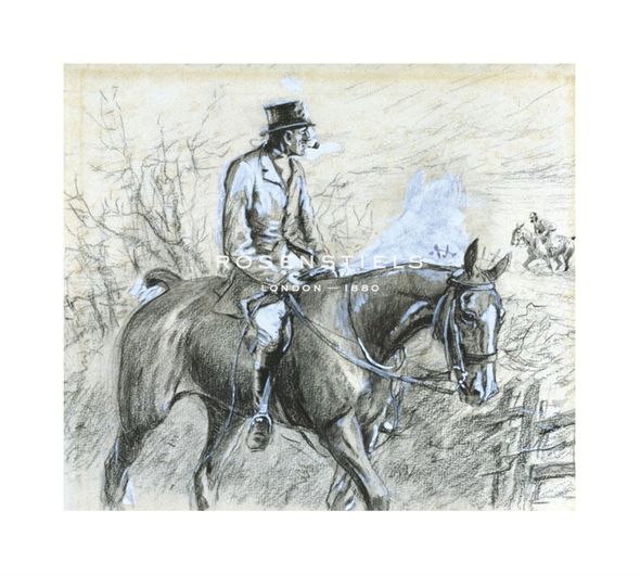 Snaffles Hand Numbered Limited Edition Print on Paper :"Tally-Ho Back"