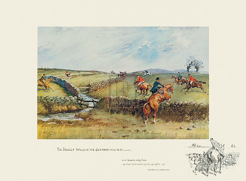 Snaffles Hand Numbered Limited Edition Print on Paper :"The Biggest Walls In The Counthry Was In"