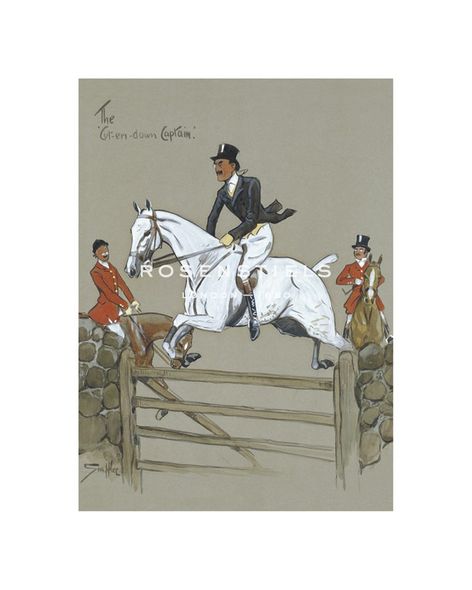 Snaffles Hand Numbered Limited Edition Print on Paper :"The Cut 'Em Down Captain"