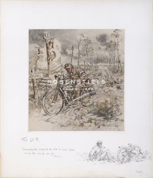 Snaffles Hand Numbered Limited Edition Print on Paper :"The Despatch Rider"