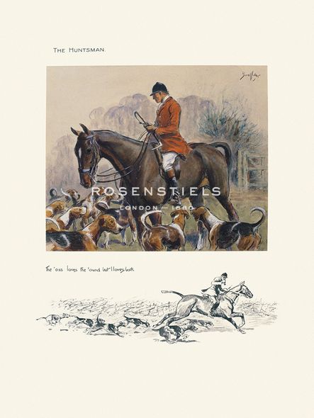 Snaffles Hand Numbered Limited Edition Print on Paper :"The Hunts Man"