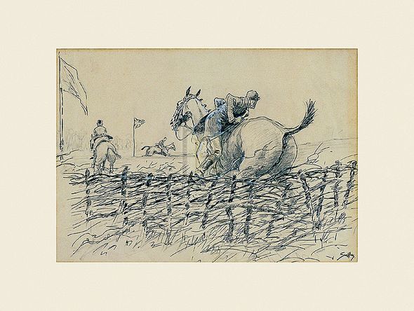 Snaffles Hand Numbered Limited Edition Print on Paper :"The Remount"