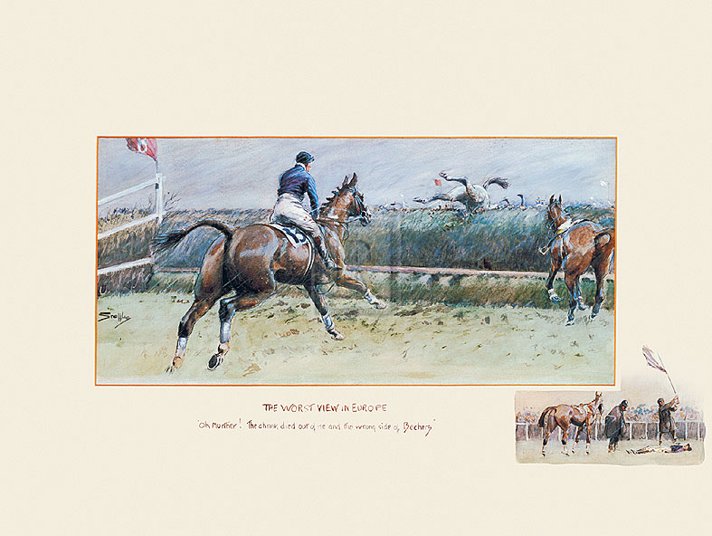 Snaffles Hand Numbered Limited Edition Print on Paper :"The Worst View In Europe"