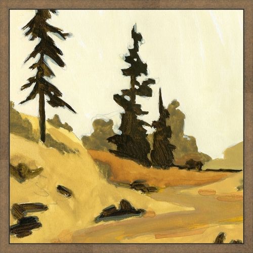 Somerset House 13.5X13.5 FLOAT FRAMED CANVAS:"STATE PARK SKETCH II"