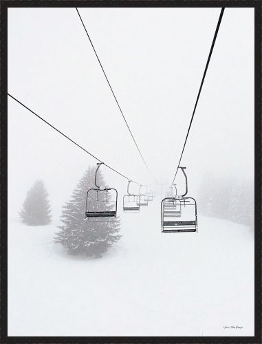 Somerset House 34.5X26.5 FRAMED 3 D CANVAS:"THE SKI SLOPE"