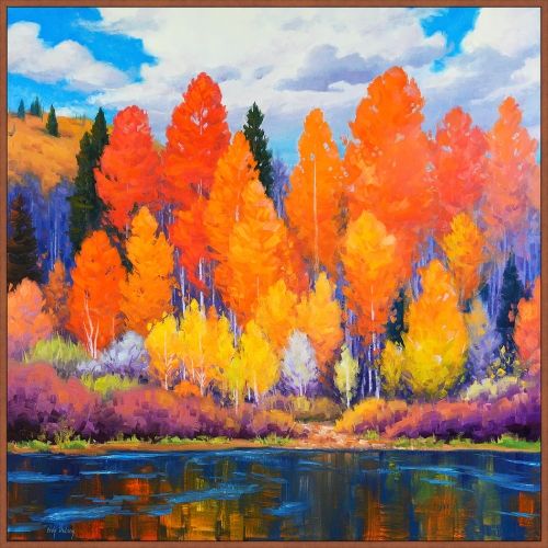 Somerset House 37.5X37.5 FLOAT FRAMED CANVAS:"HIGH COUNTRY COLOR"
