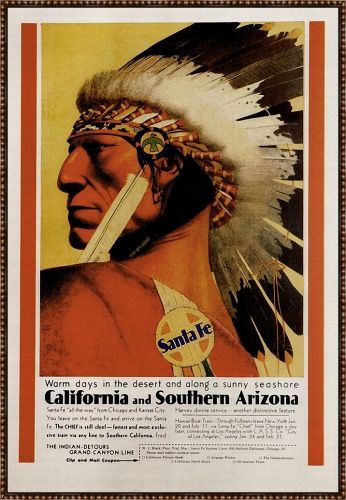 Somerset House 45.5X36.5 FLOAT FRAMED CANVAS:"SANTA FE"