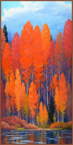 Somerset House 61.5X31.5 FLOAT FRAMED CANVAS:"CELEBRATION"