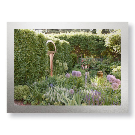 Stacy Bass Limited Edition Ready to Hang Giclee on Brushed Aluminum: "Garden Light"