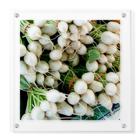 Stacy Bass Limited Edition Ready to Hang Giclee on Clear Acrylic: "Radishes"