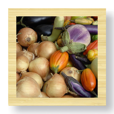 Stacy Bass Limited Edition Ready to Hang Giclee on Sustainable Bamboo: "Garlic"