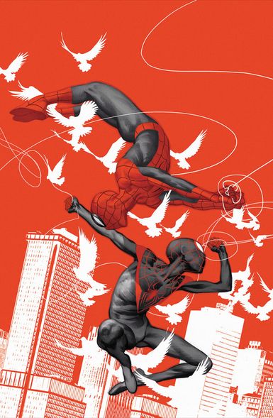 Julian Totino Marvel Studio  Limited Edition Canvas Giclee:"Spider-Men 2 (#1 Variant Edition)"