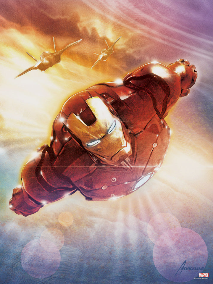 Adam Schickling Marvel Studio  Limited Edition Canvas Giclee:"Direct Flight - Iron Man"
