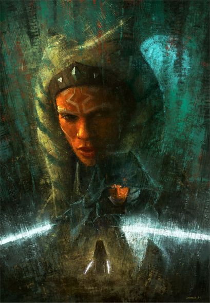 Ignacio RC Limited Edition Star Wars The Mandalorian Canvas Giclee:"Ahsoka the Warrior"