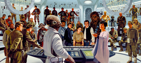 Star Wars Studio Art Giclee Print (Sm Canvas): "Plan of Attack"