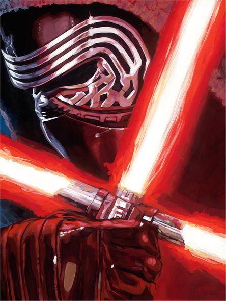 Star Wars:The Force Awakens By Randy Martinez Canvas:"Dark Warrior Kylo Ren"