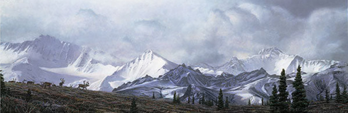 Stephan Lyman Limited Edition Artist Proof Print:"In The Heart of Alaska"