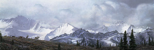 Stephan Lyman Limited Edition Artist Proof Print:"In The Heart of Alaska"