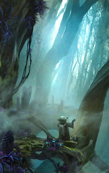 Stephan Martiniere Star Wars Limited Edition Canvas Giclee: "There Is No Try"