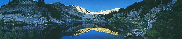 STEPHEN E LYMAN 60X14 Secondary Market Art: "SUNRISE WALLOWAS GCNV"