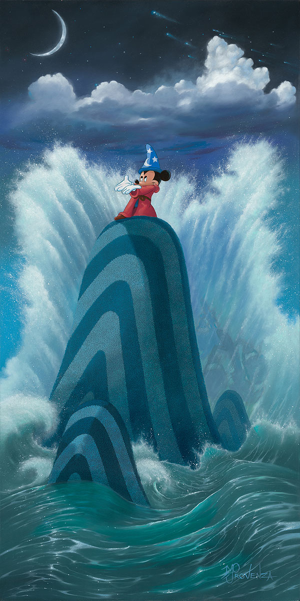 Michael Provenza Artist Signed Hand-Embellished Ltd Ed Gallery Wrap Canvas:"Wave Maker"